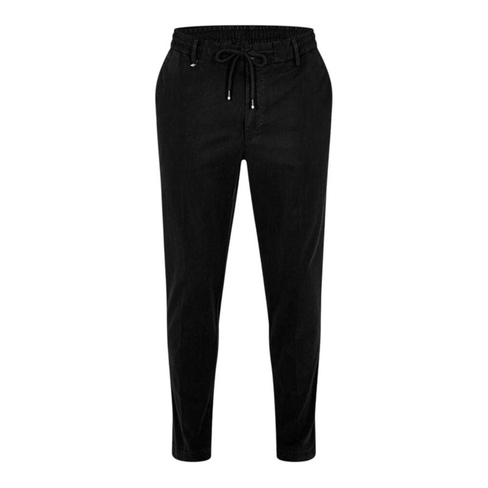 Boss Mens Cotton Blend Slim Pants / Black